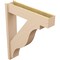 Ekena Millwork 8-in W x 36-in D x 44-in H Funston Block Rough Cedar Woodgrain TimberThane Outlooker, Primed Tan OUTUR080X36X44FST44RCPR - alternate 6